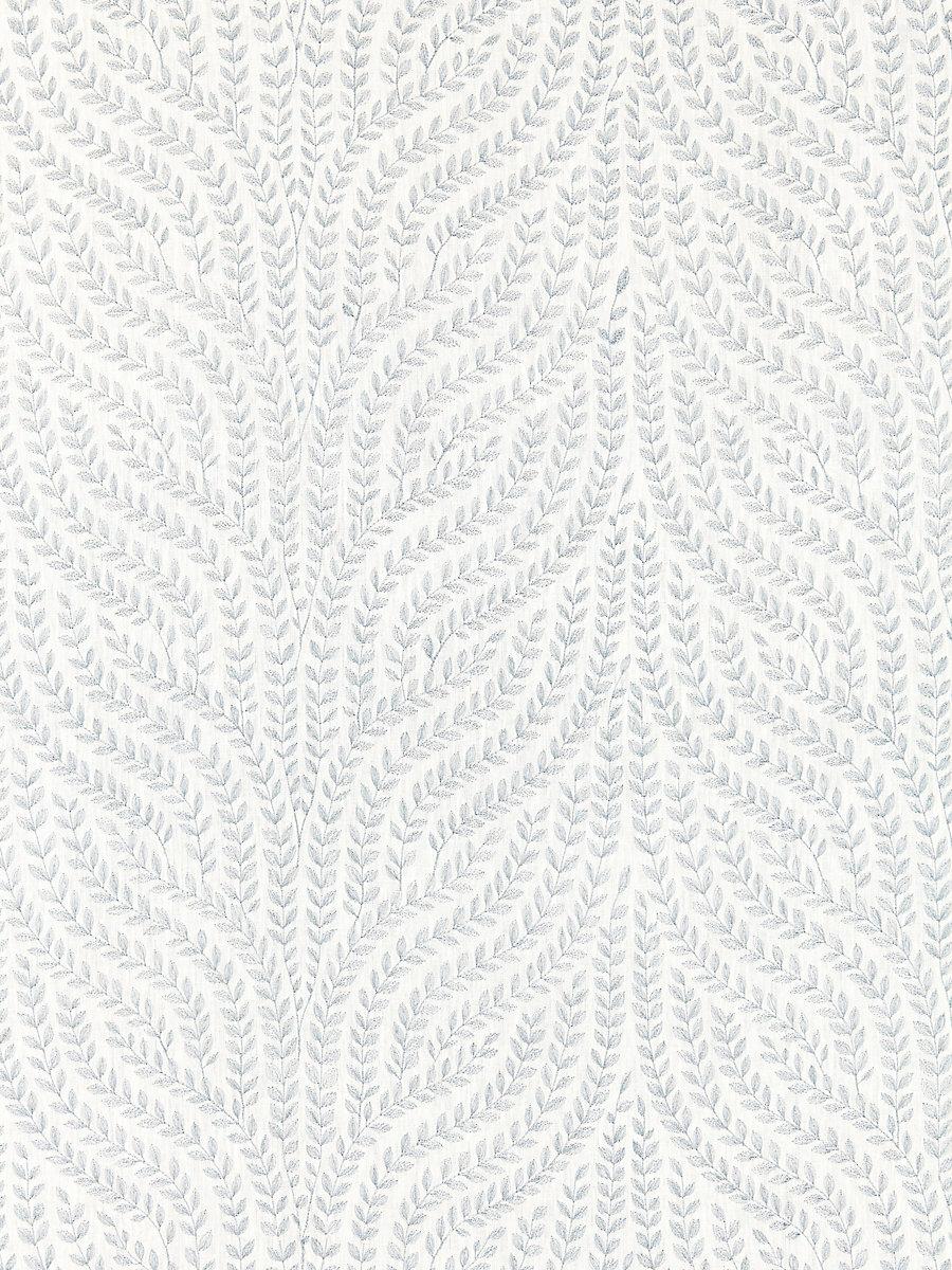 Scalamandre Willow Vine Embroidery Aquamarine Fabric