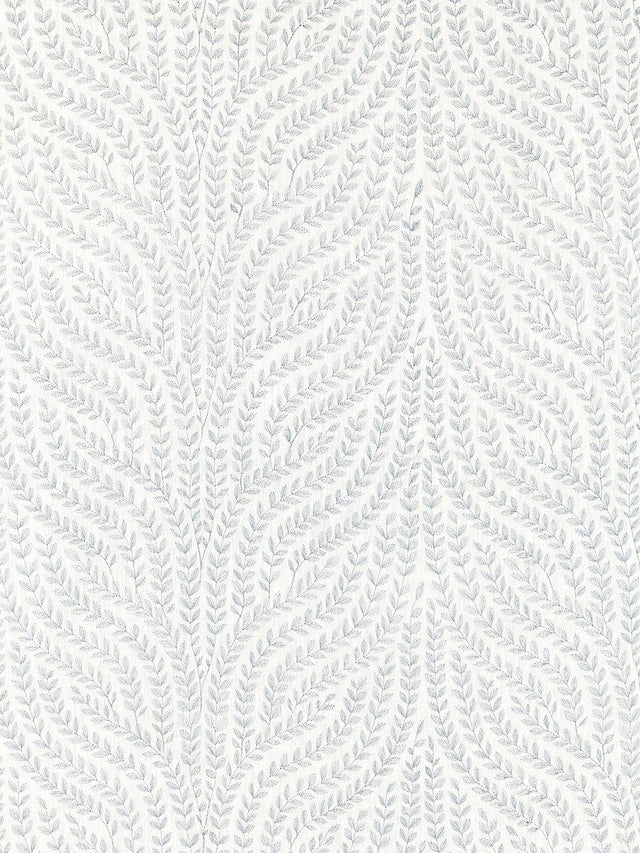 Scalamandre Willow Vine Embroidery Aquamarine Fabric