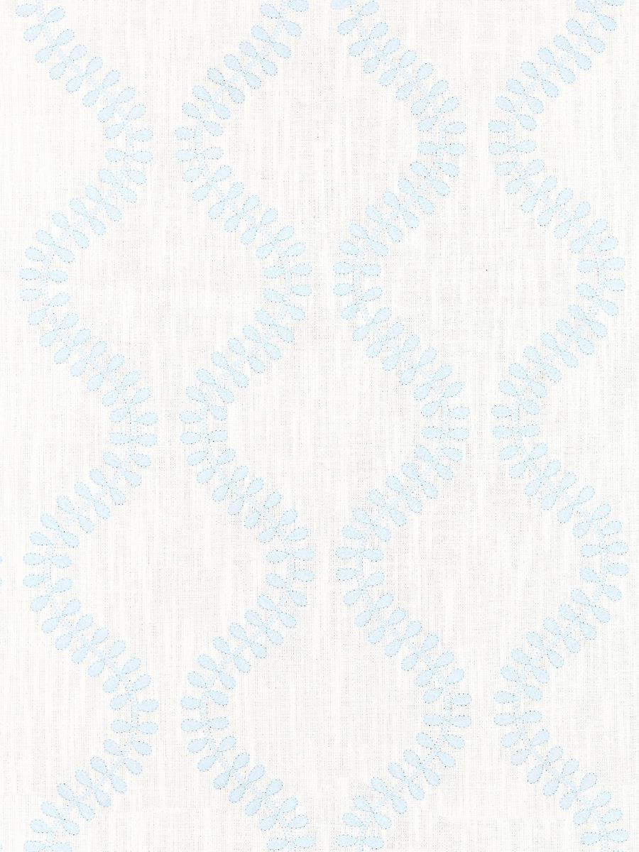 Scalamandre Foglia Embroidery Sky Fabric