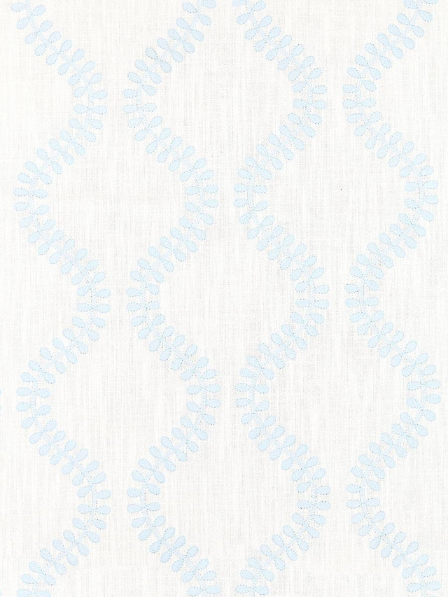 Scalamandre Foglia Embroidery Sky Fabric