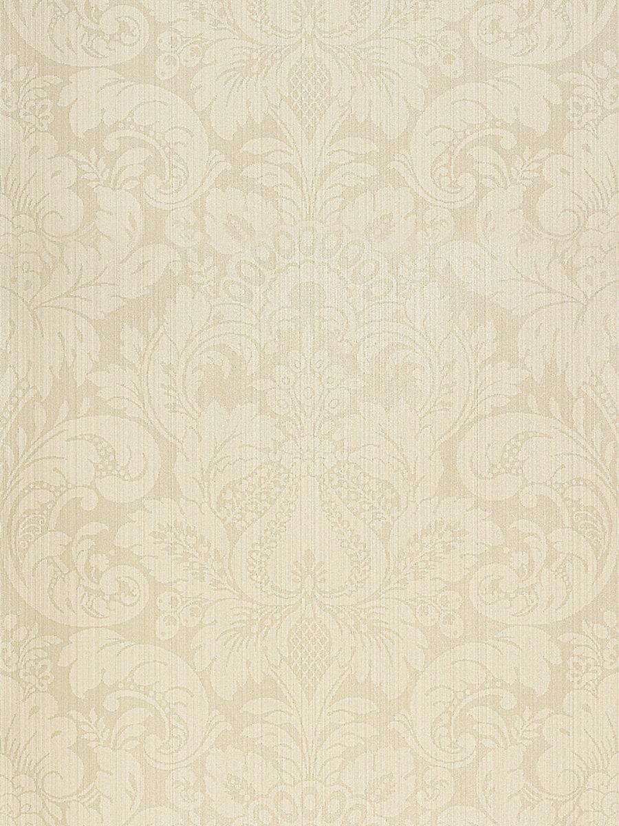 Scalamandre Daphne Linen White Wallpaper