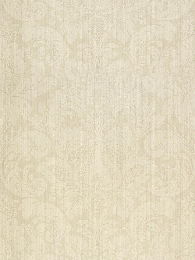 Scalamandre Daphne Linen White Wallpaper