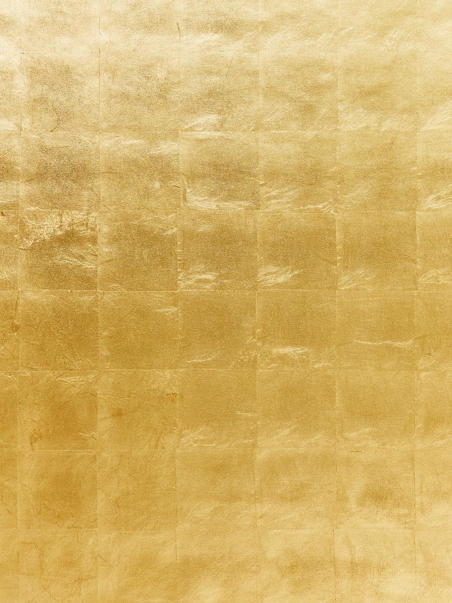 Scalamandre Gold Leaf Gold Metal Wallpaper