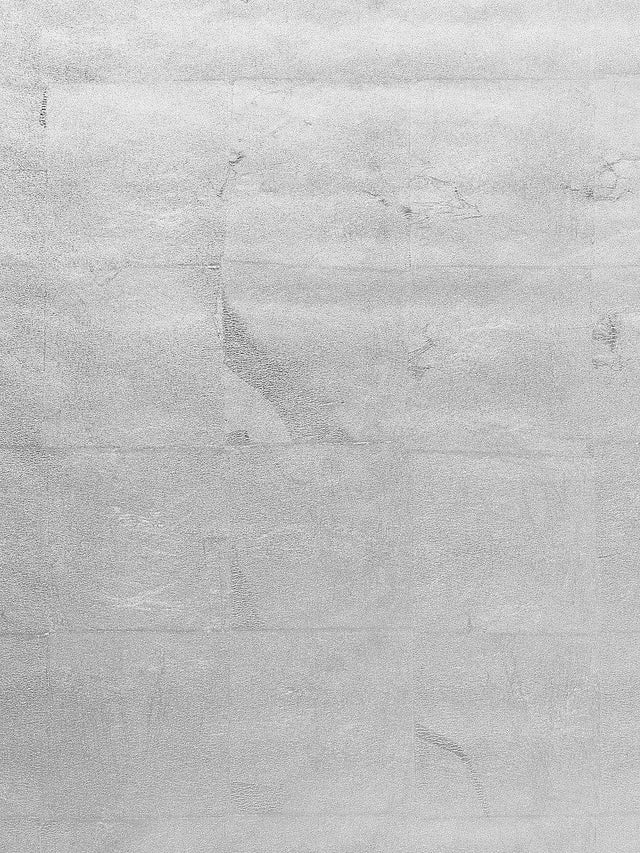 Scalamandre Silver Leaf Silver Metal Wallpaper