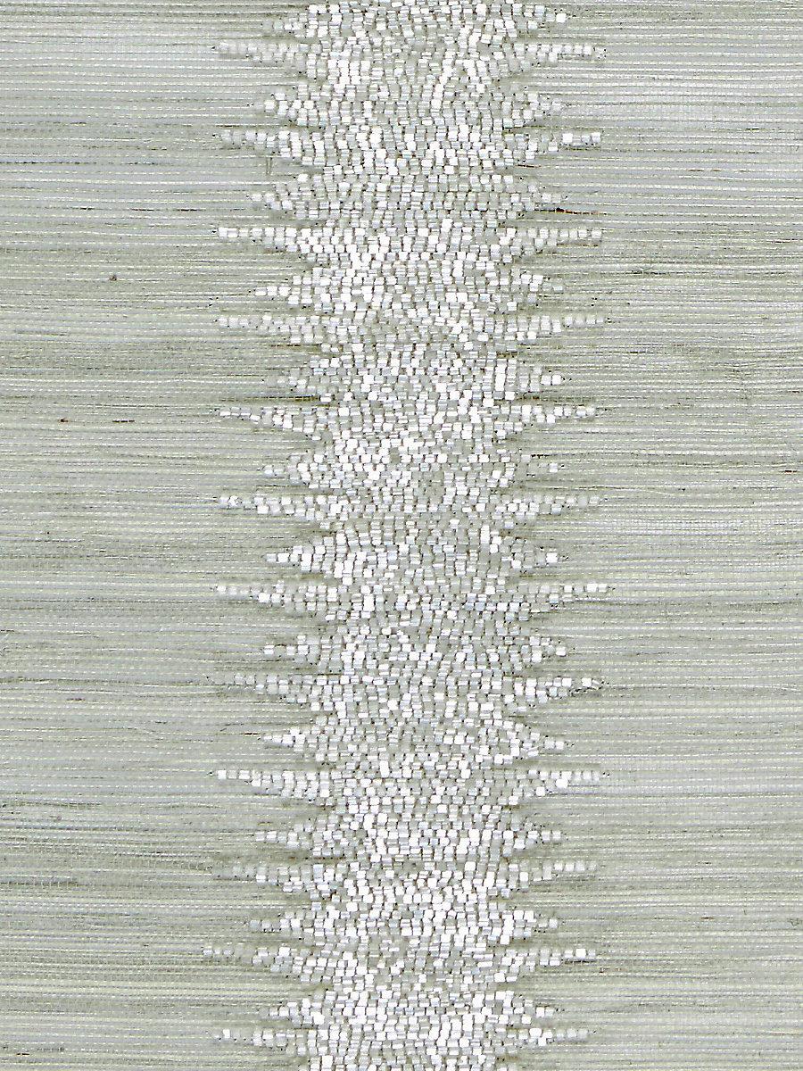 Scalamandre Veronica Beaded Grasscloth Glacier Wallpaper