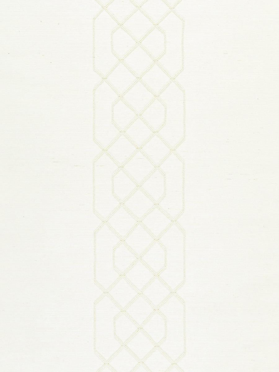 Scalamandre Adelaide Beaded Sisal Ivory Wallpaper