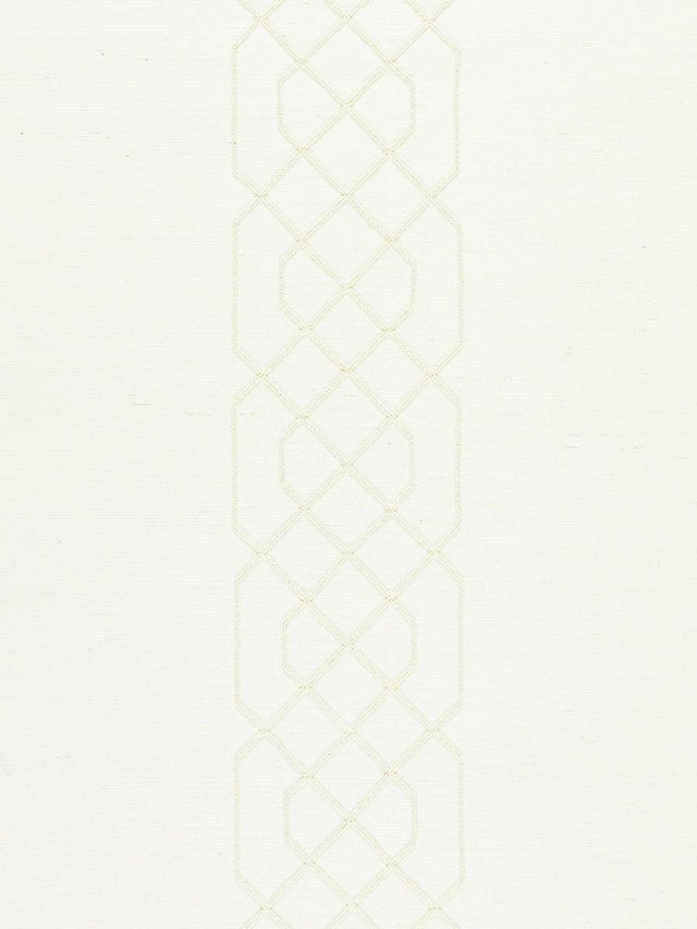 Scalamandre Adelaide Beaded Sisal Ivory Wallpaper