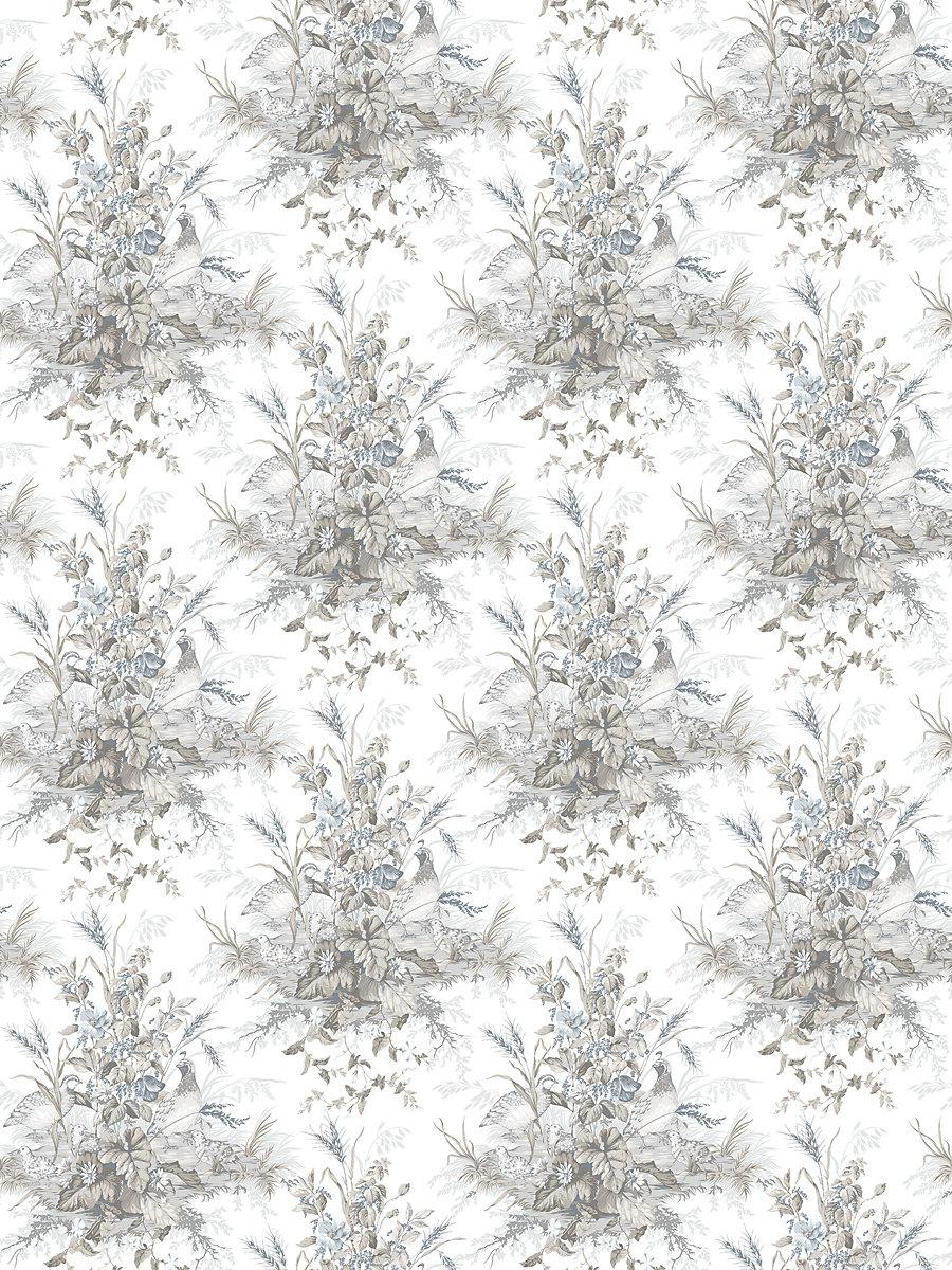 Scalamandre Edwin'S Covey Grisaille Wallpaper
