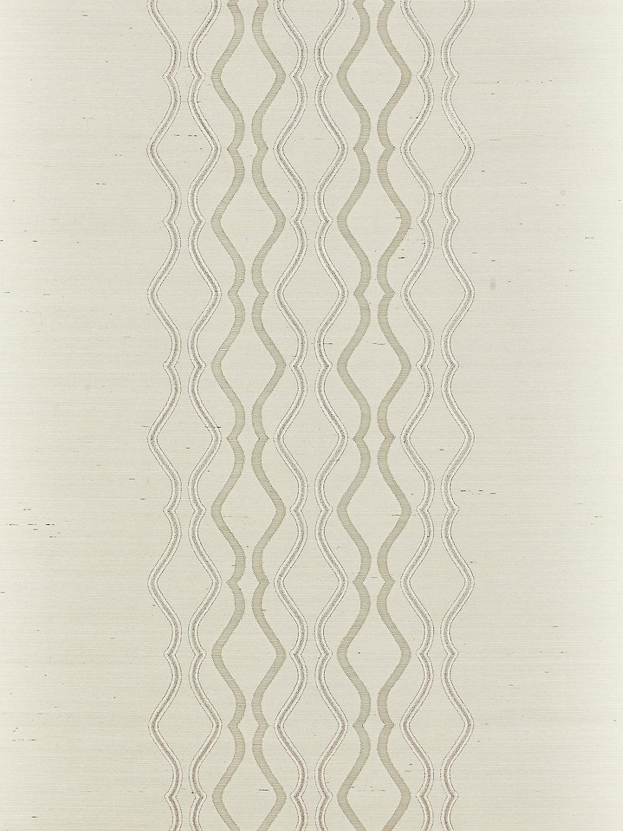 Scalamandre Valentina Embellished Sisal Frost Wallpaper