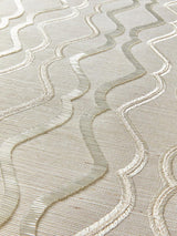 Scalamandre Valentina Embellished Sisal Frost Wallpaper