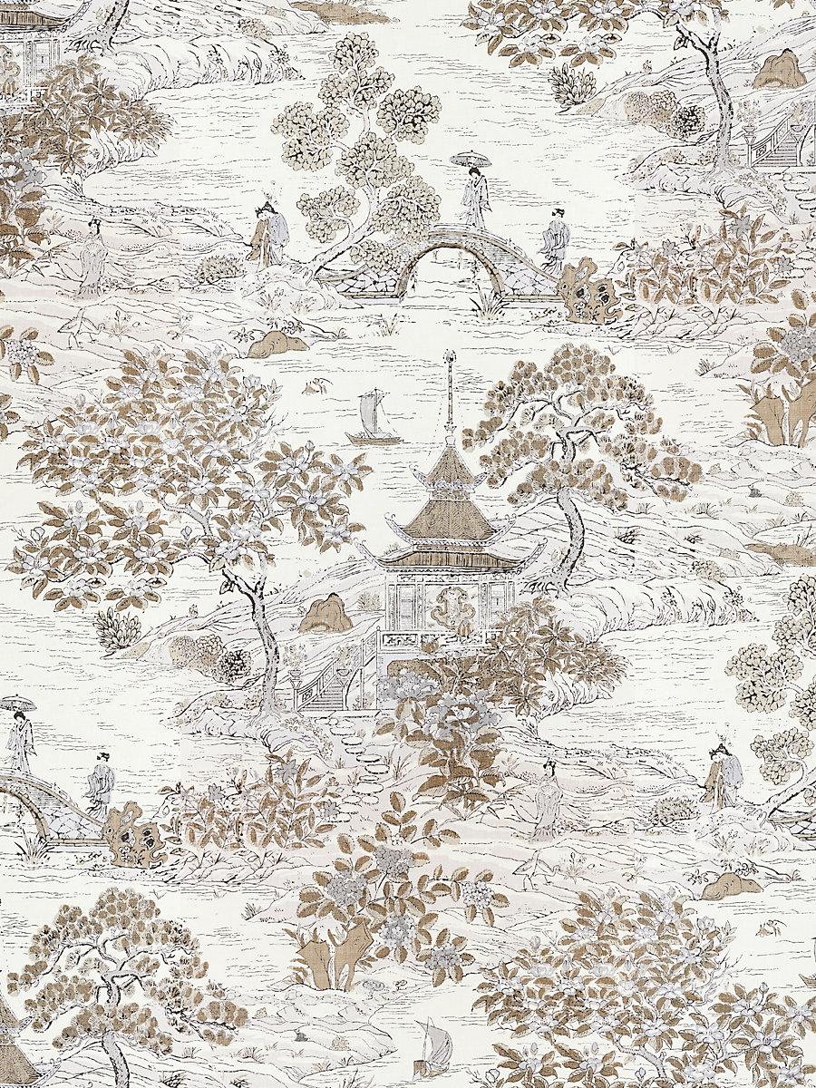 Scalamandre Satomi | Wallcovering Pewter Wallpaper
