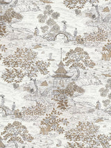 Scalamandre Satomi | Wallcovering Pewter Wallpaper