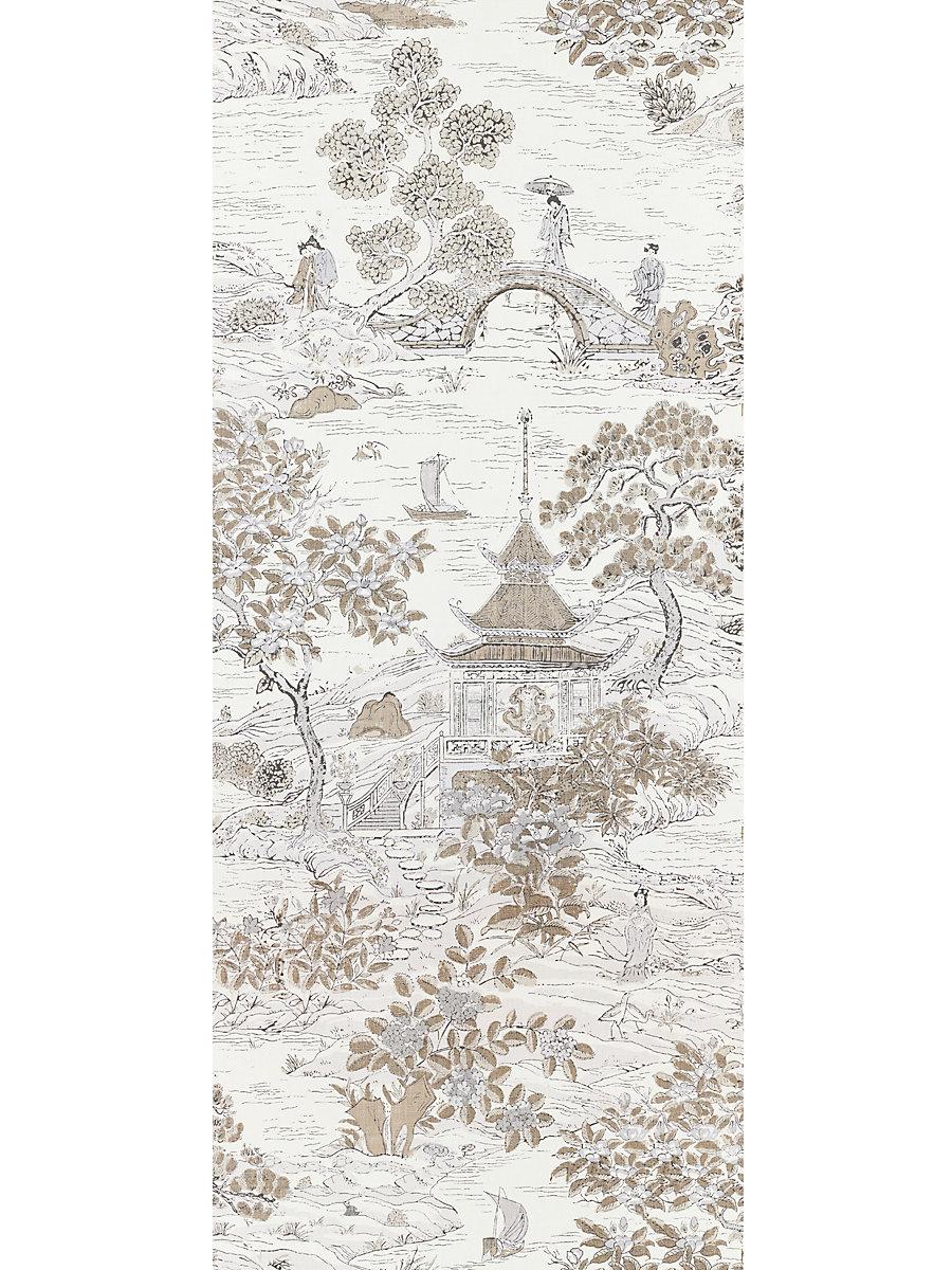 Scalamandre Satomi | Wallcovering Pewter Wallpaper