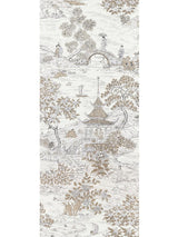 Scalamandre Satomi | Wallcovering Pewter Wallpaper