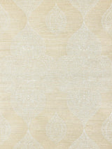 Scalamandre Taj Embroidered Sisal Chai Wallpaper