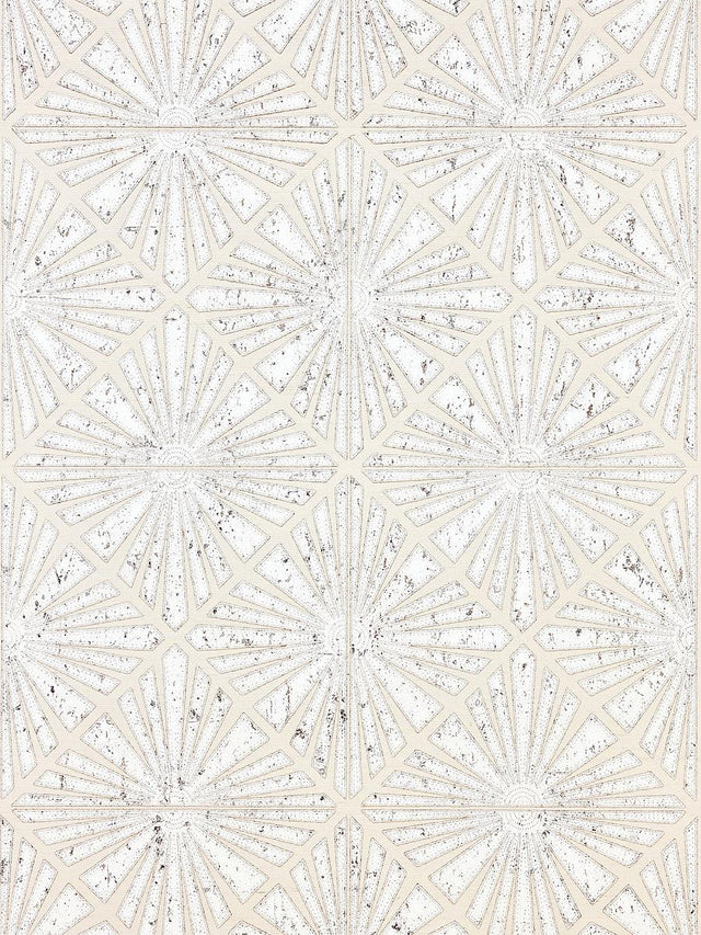 Scalamandre Milan Diamond Grasscloth Parchment Wallpaper