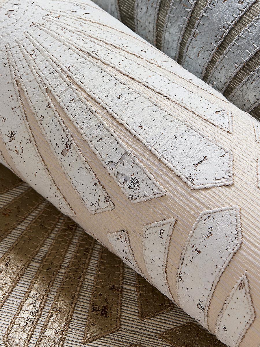 Scalamandre Milan Diamond Grasscloth Parchment Wallpaper