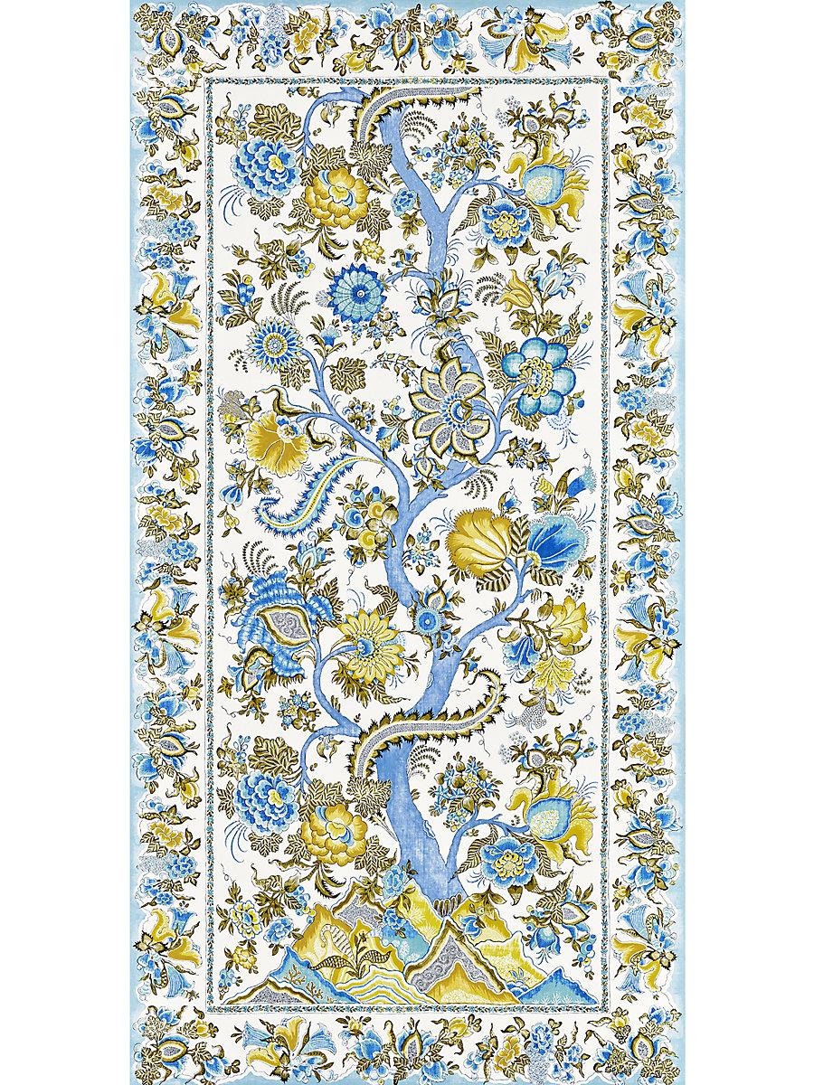 Scalamandre Metropolitan Palampore | Mural Sky And Sunlight Wallpaper