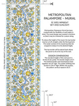 Scalamandre Metropolitan Palampore | Mural Sky And Sunlight Wallpaper