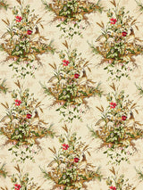 Scalamandre Edwin'S Covey Linen Print Multi On Sisal Fabric