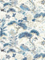 Scalamandre Shenyang Linen Print Porcelain Fabric