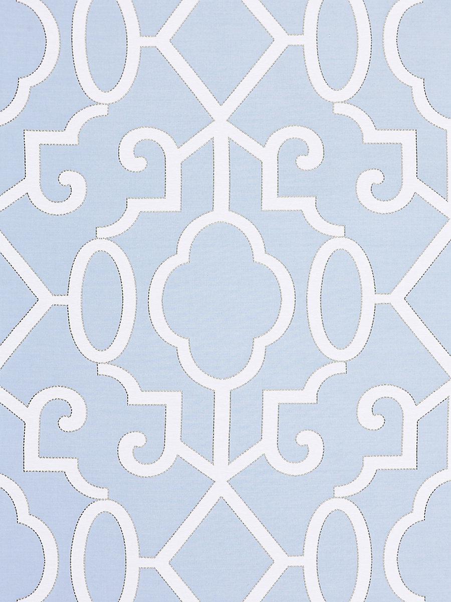 Scalamandre Ming Fretwork Cloud Fabric