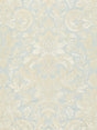 Scalamandre Elizabeth Damask Embroidery Aquamarine Fabric