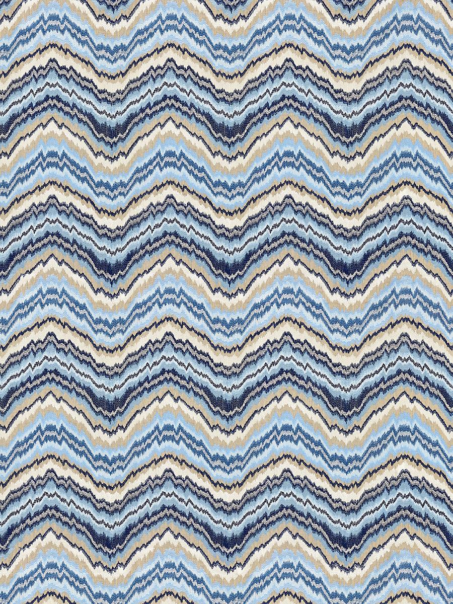 Scalamandre Bergamo Embroidery Indigo Fabric