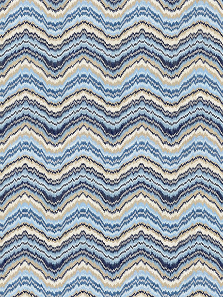 Scalamandre Bergamo Embroidery Indigo Fabric