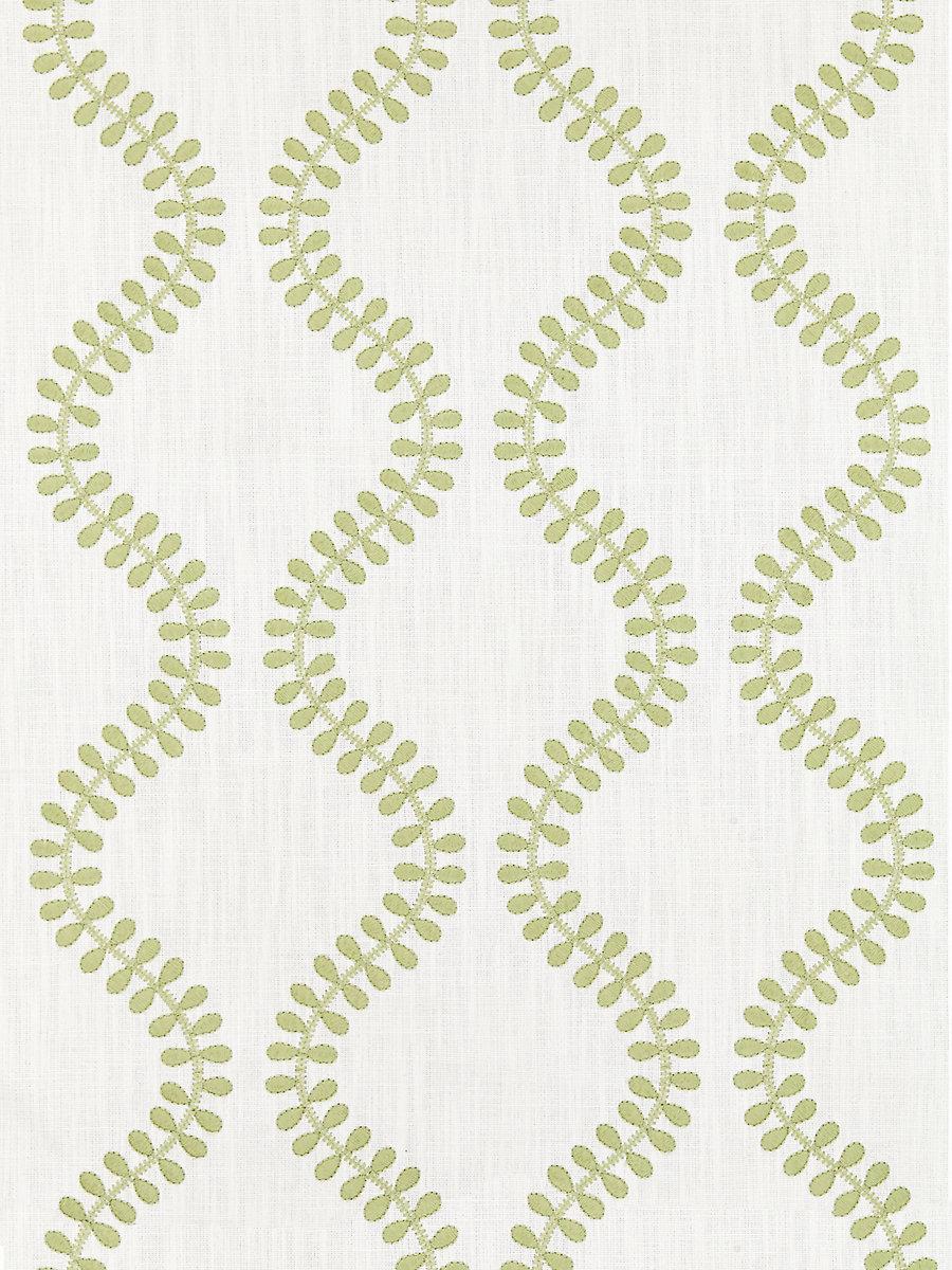 Scalamandre Foglia Embroidery Celery Fabric
