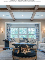 Scalamandre Mandalay Ikat Embroidery Porcelain Fabric