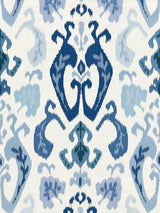 Scalamandre Mandalay Ikat Embroidery Porcelain Fabric