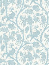 Scalamandre Balinese Peacock Sky Wallpaper