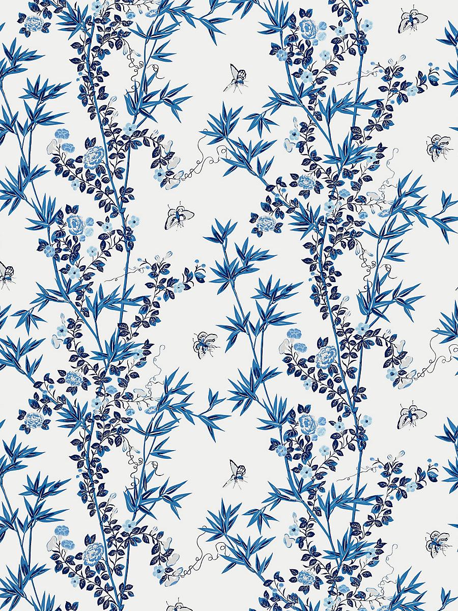 Scalamandre Jardin De Chine Porcelain Wallpaper