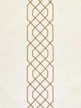 Scalamandre Adelaide Beaded Sisal Burnished Gold Wallpaper