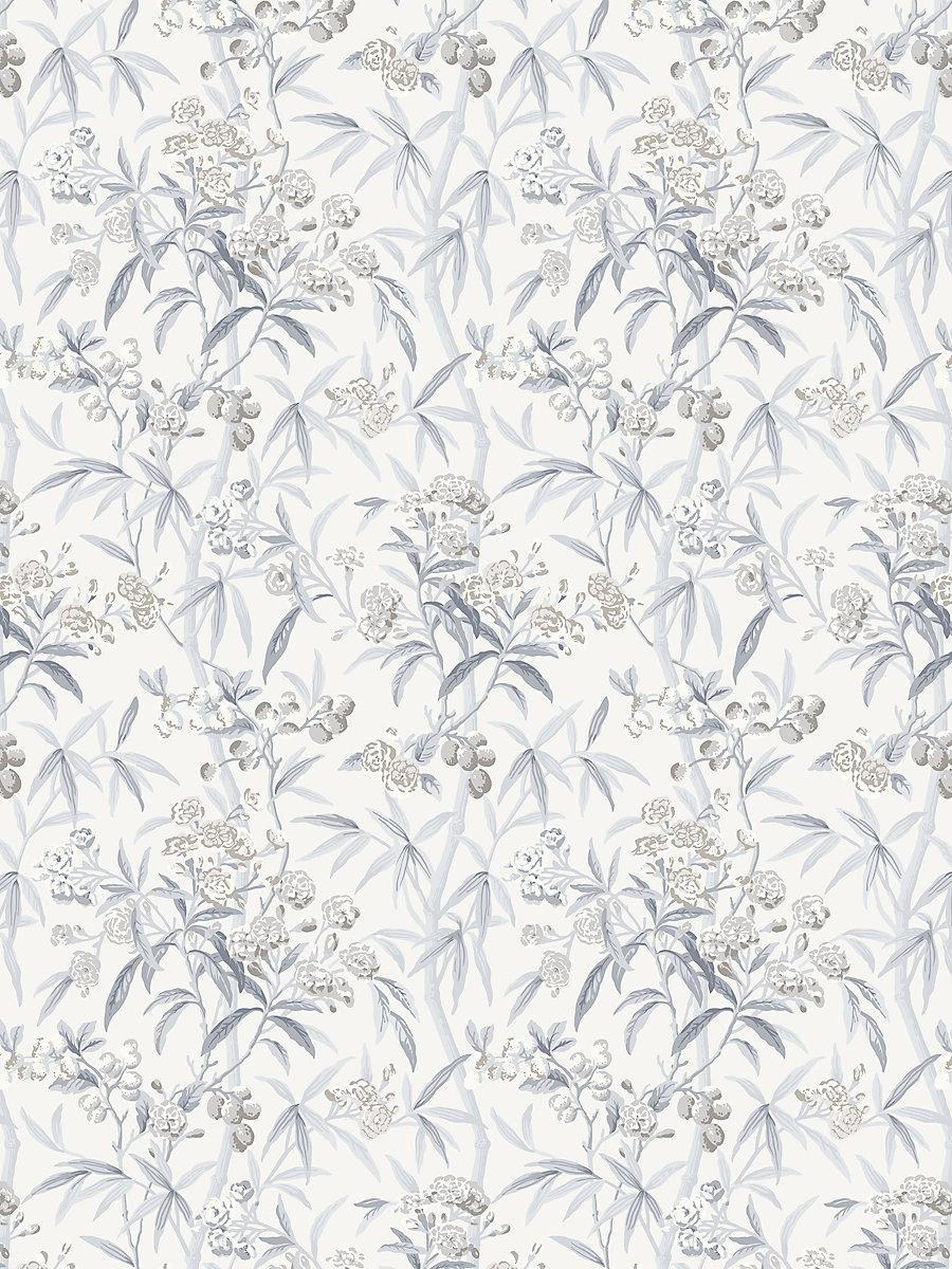 Scalamandre Lanai Silver Mist Wallpaper