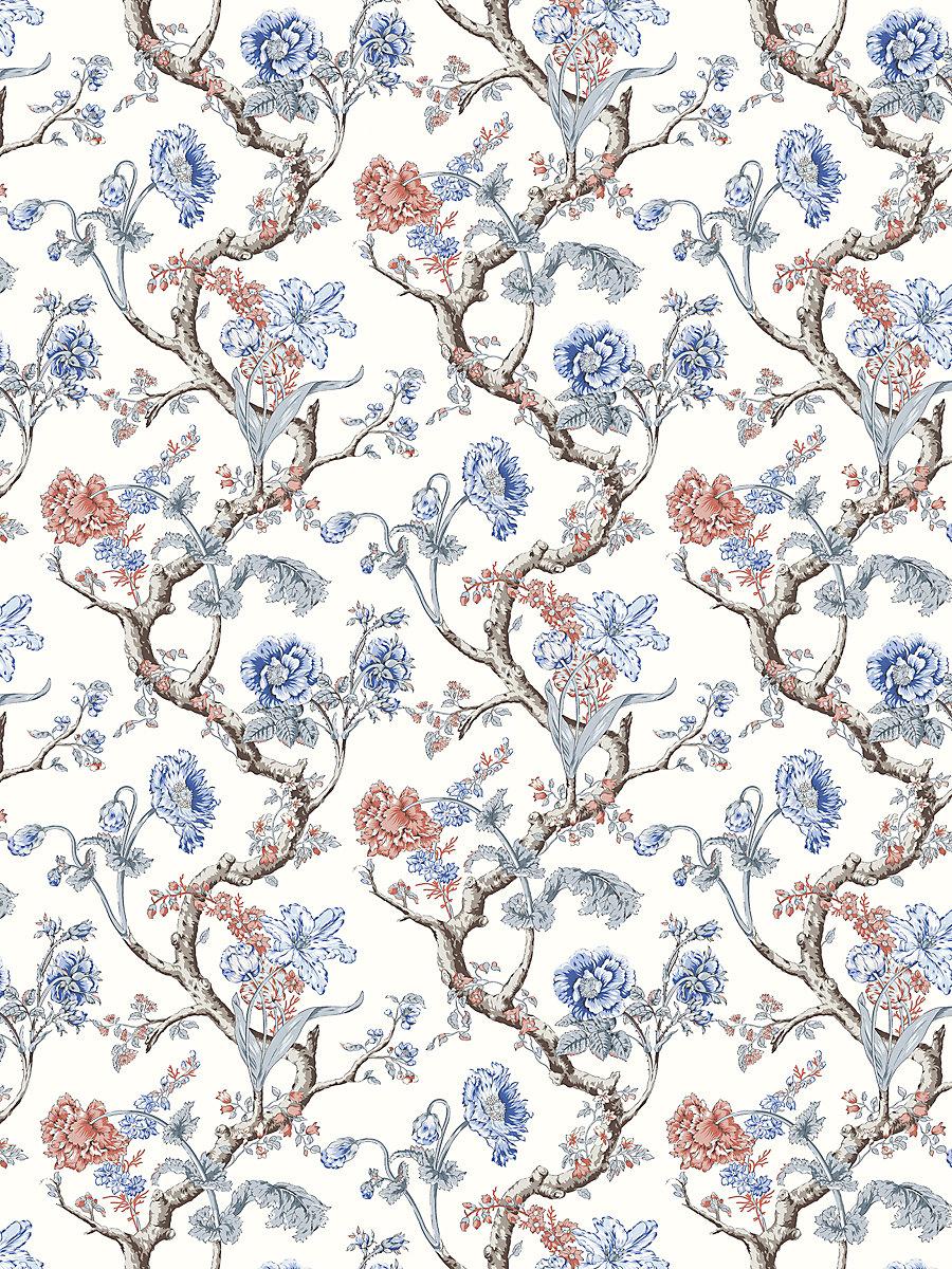 Scalamandre Andrew Jackson Floral Riviera Wallpaper