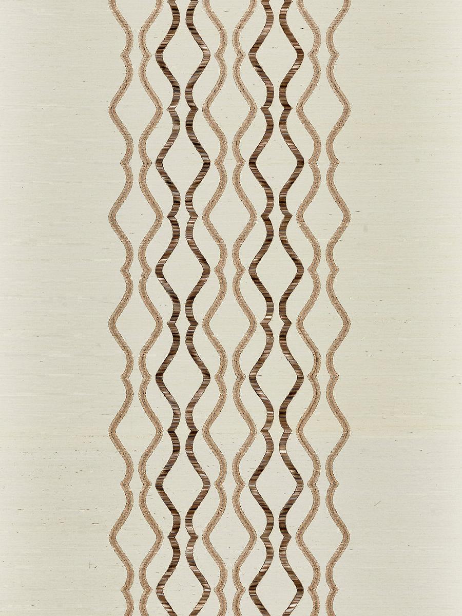 Scalamandre Valentina Embellished Sisal Shell Wallpaper