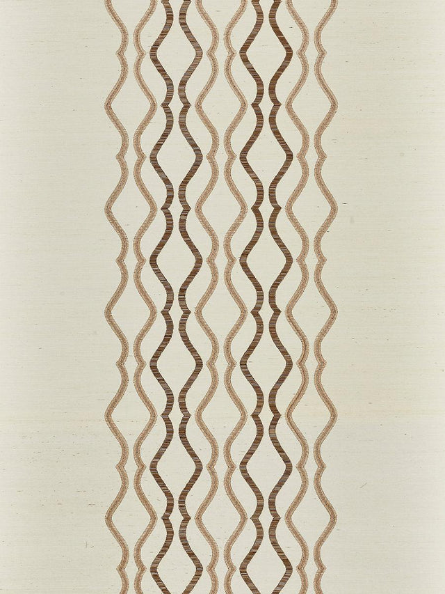 Scalamandre Valentina Embellished Sisal Shell Wallpaper