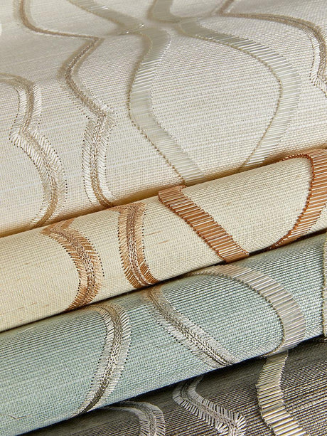 Scalamandre Valentina Embellished Sisal Shell Wallpaper