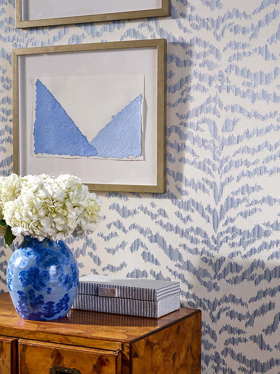 Scalamandre Tigress Wallcovering Skyline Wallpaper