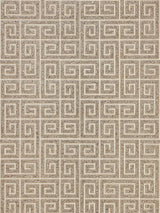 Scalamandre Fret Mosaic Grasscloth Tiger Eye Wallpaper