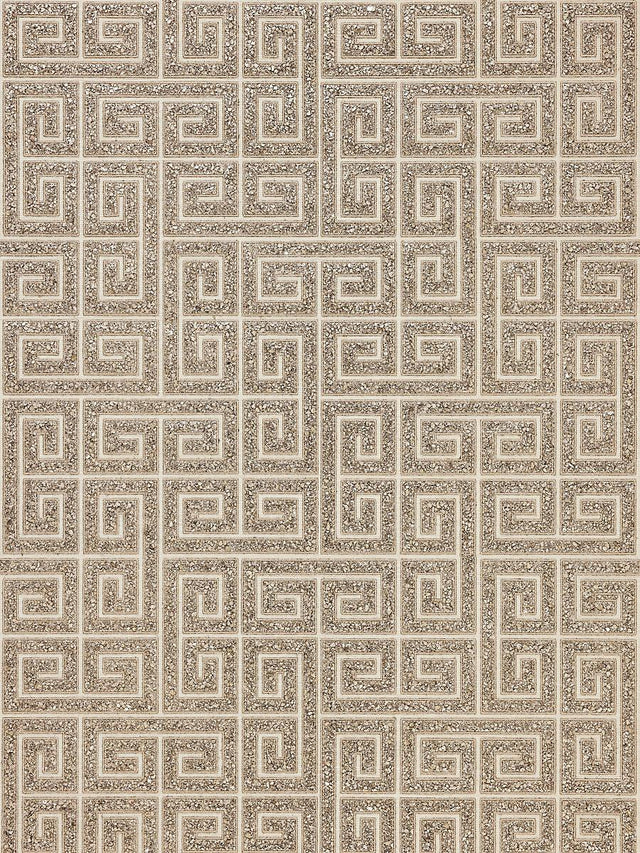 Scalamandre Fret Mosaic Grasscloth Tiger Eye Wallpaper