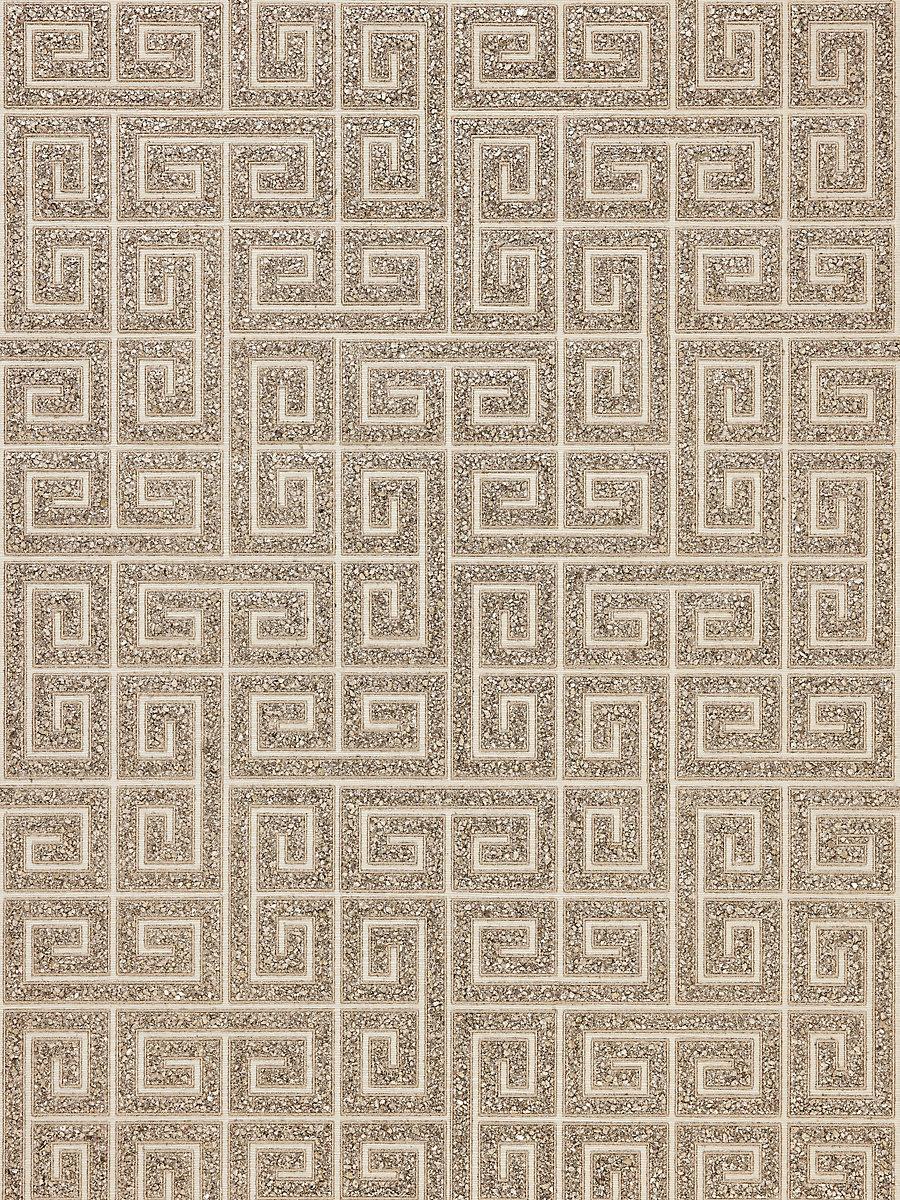 Scalamandre Fret Mosaic Grasscloth Tiger Eye Wallpaper