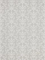 Scalamandre Saxony Scroll Wallcovering Steel Wallpaper
