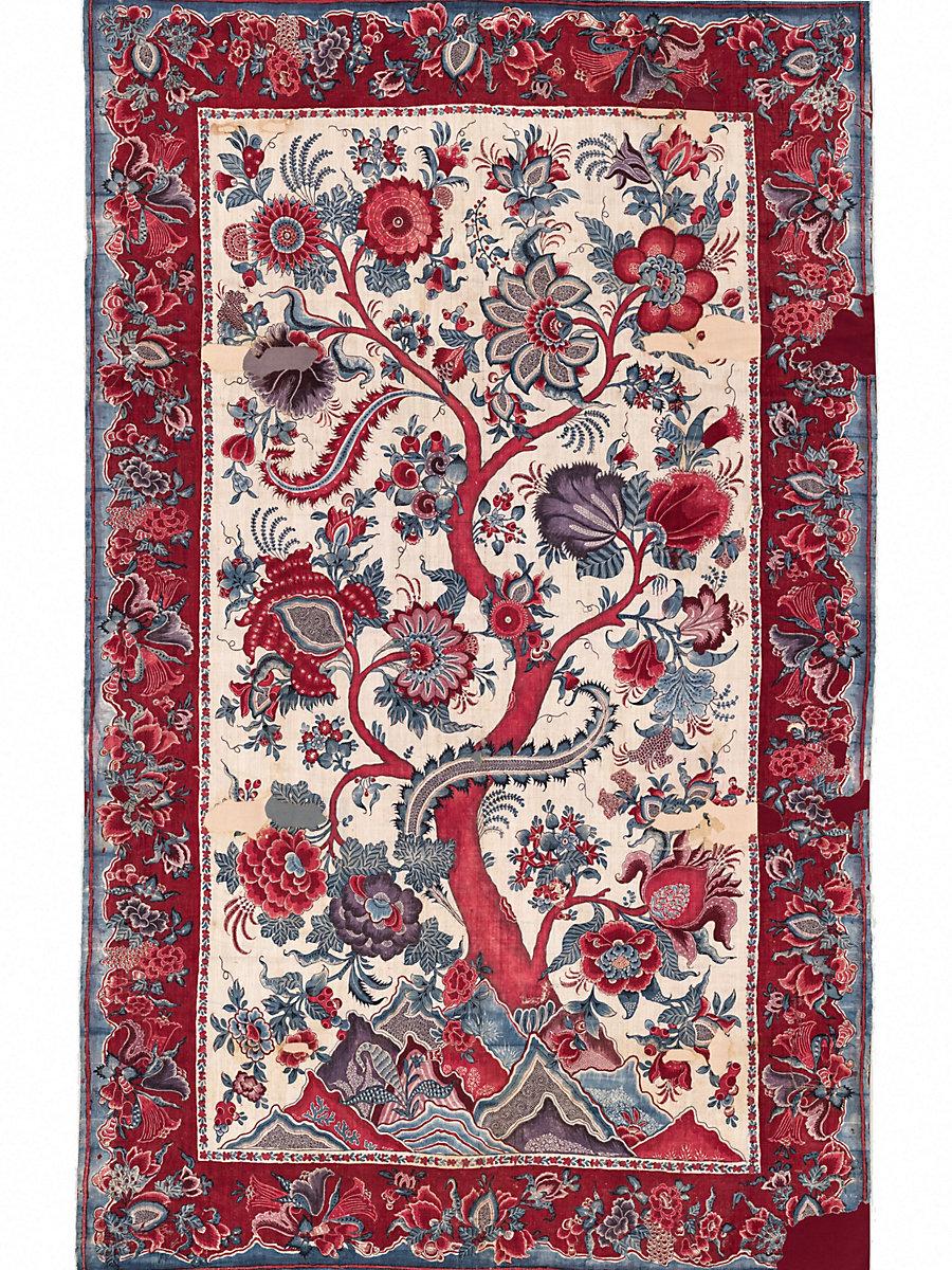 Scalamandre Metropolitan Palampore | Mural Aegean Wallpaper