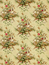 Scalamandre Edwin'S Covey Linen Print Multi On Willow Fabric