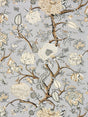 Scalamandre Pondicherry Linen Print Mineral Fabric