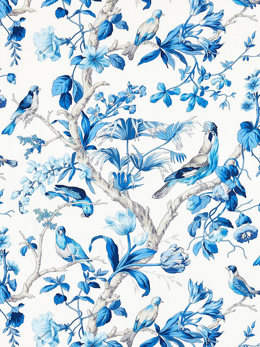 Scalamandre Belize Print Porcelain Fabric