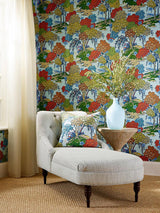 Scalamandre Sea Of Trees Print Kaleidescope Fabric